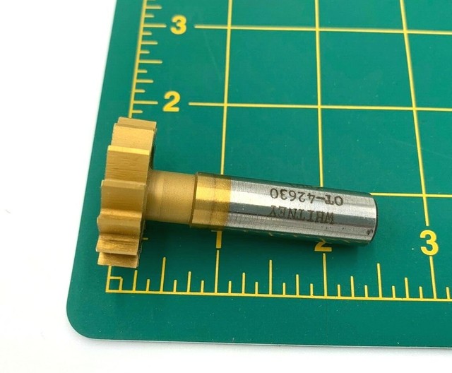 Whitney Woodruff Keyseat Cutter HSS w/TiN 1 1/4 x 5/16 14 teeth