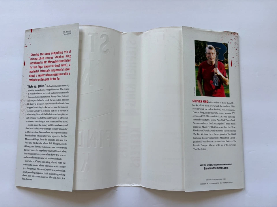 Stephen King Signed Finders Keepers 1st/1st Hardcover HC Book Autographed JSA Foto 4 de 4