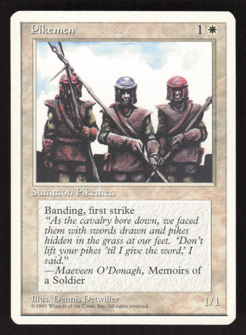 1995 Pikemen Fourth Edition MTG