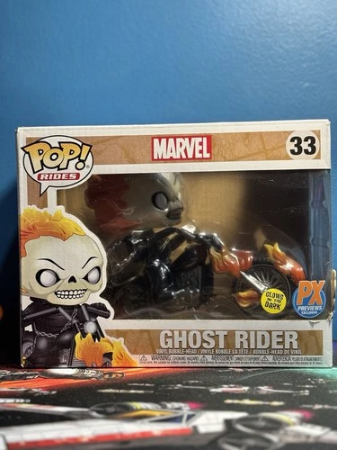 Funko Pop! Rides Marvel Ghost Rider PX Previews Exclusive Glows in the Dark #33