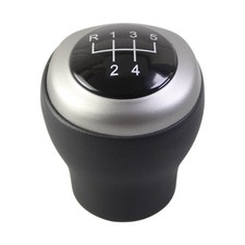 Black Leather 5-speed Gear Shift Knob For For Kia For Soul 2006 Through 2012