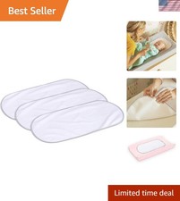 PVC-Free Waterproof Changing Pad Liners - 3 Count for Ultimate Mess Protection