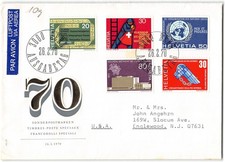 Switzerland #510-14 FDC, 1970