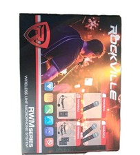 Rockville RWM60U Dual UHF Headset Guitar Wireless Microphone System