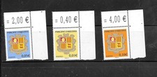 ANDORRA FRENCH SC#545,547-8 MNH XF 2002 ARMS DEFINITIVE STAMP SET