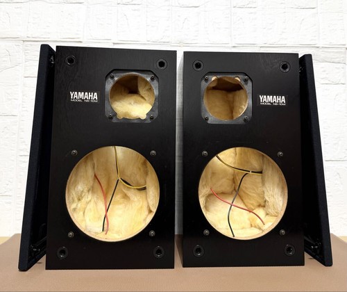 YAMAHA NS-10M Speaker Enclosure w/ Terminals & Attenuators Pair Made in Japan