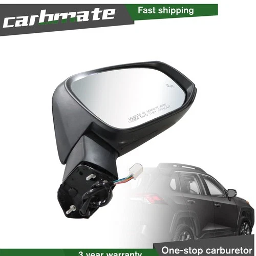 Passenger Side  For 2019 - 2024 TOYOTA RAV4 Exterior Mirror BSD Signal Cap