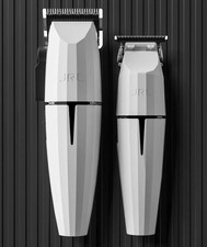 JRL White Ghost Hair Clipper  Trimmer SET - Onyx with Docks - BRAND NEW