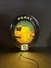 Vintage PBR Pabst Blue Ribbon Beer on Tap Light Up Oval Bar Sign WORKS Lighted