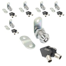 6 Pack RV Storage Door Locks with Keys 7/8" Tubular Cam Locks Keyed Alike RV ...