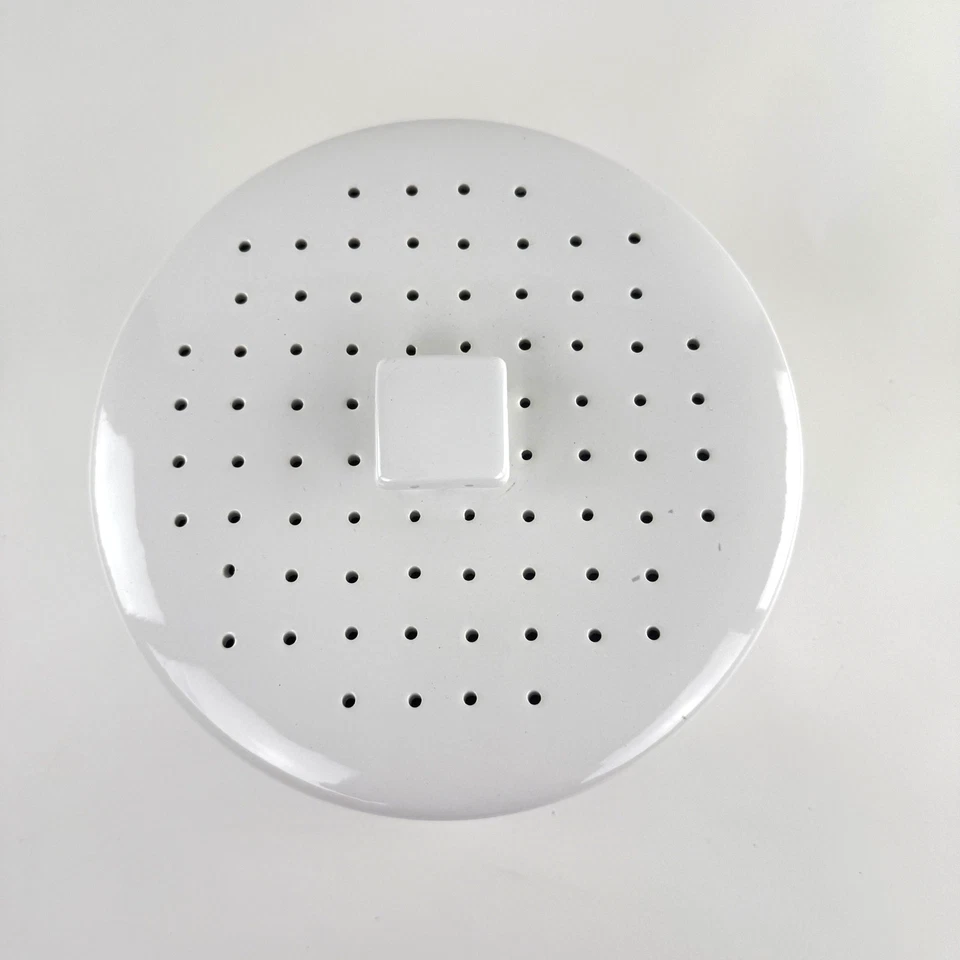 Crate & Barrel Farmhouse Ceramic Pancake Warmer Pita Tortilla White 500-256 - Image 2 of 4