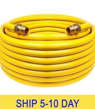 33ft 1/2'' Flexible Gas Line, CSST Corrugated Stainless Steel Tubing Pipe Kit, N