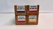 4 Genuine Sharp MX 2630,3050,3070 Cyan Mag  Yellow Toners MX-60NT-CMMY