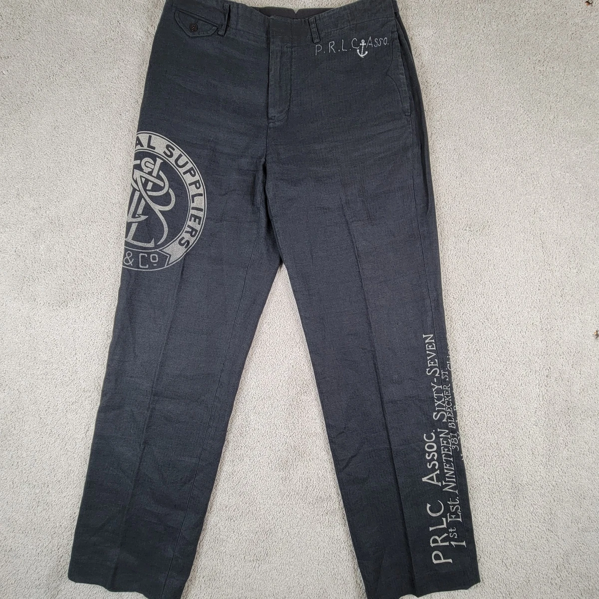 Polo Ralph Lauren Black Linen Pants for Men for sale | eBay