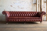 Xxl Chesterfield Polster Sofas Design Luxus Couch Sofa 4 Sitzer Leder Couchen