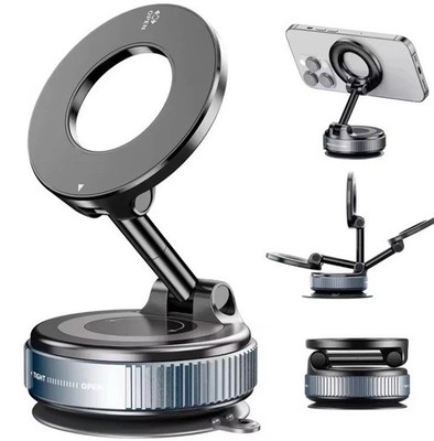 360 adjustable vacuum magnetic phone holder Foldable Phone Mount Windshield Car