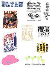 Luke Bryan Country Music Stickers