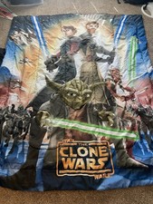 Star Wars Clone Wars Full Size Comforter Blanket Double Sided