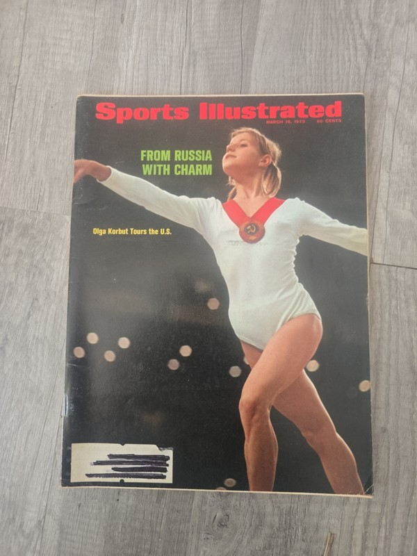 Sports Illustrated March 1973 Illustrated Gymnastics Olga Korbut Cover