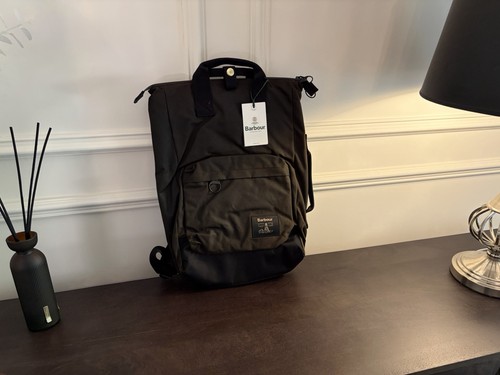 Barbour Field Wax Backpack Olive/Black