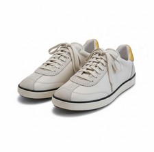 Nuevas Tenis Coach Para Mujer 5.5 Con Cordones Gamuza Nuevas en Caja Tiza/Smog Sedoso Napa C113