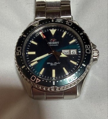 Orient Mako 3 RN AA0808E Kamasu Green Dial Watch Stainless Steel 22mm