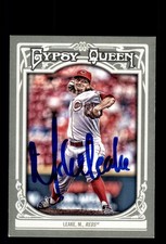 Signed Baseball Card Auto Mike Leake 2013 Topps Gypsy Queen #306 Cincinnati Reds