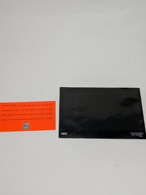 Turbo Grafx 16 Console System Instruction Manual Booklet ONLY NEC Turbografx