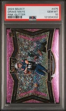 DRAKE MAYE 2025 Select Pink Glitter 1/15 FIELD LEVEL PSA 10 Pop 2