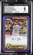 2024 Topps Chrome Osvaldo Bido Rookie RC MLB CGC 9 Mint Refractor? Trading