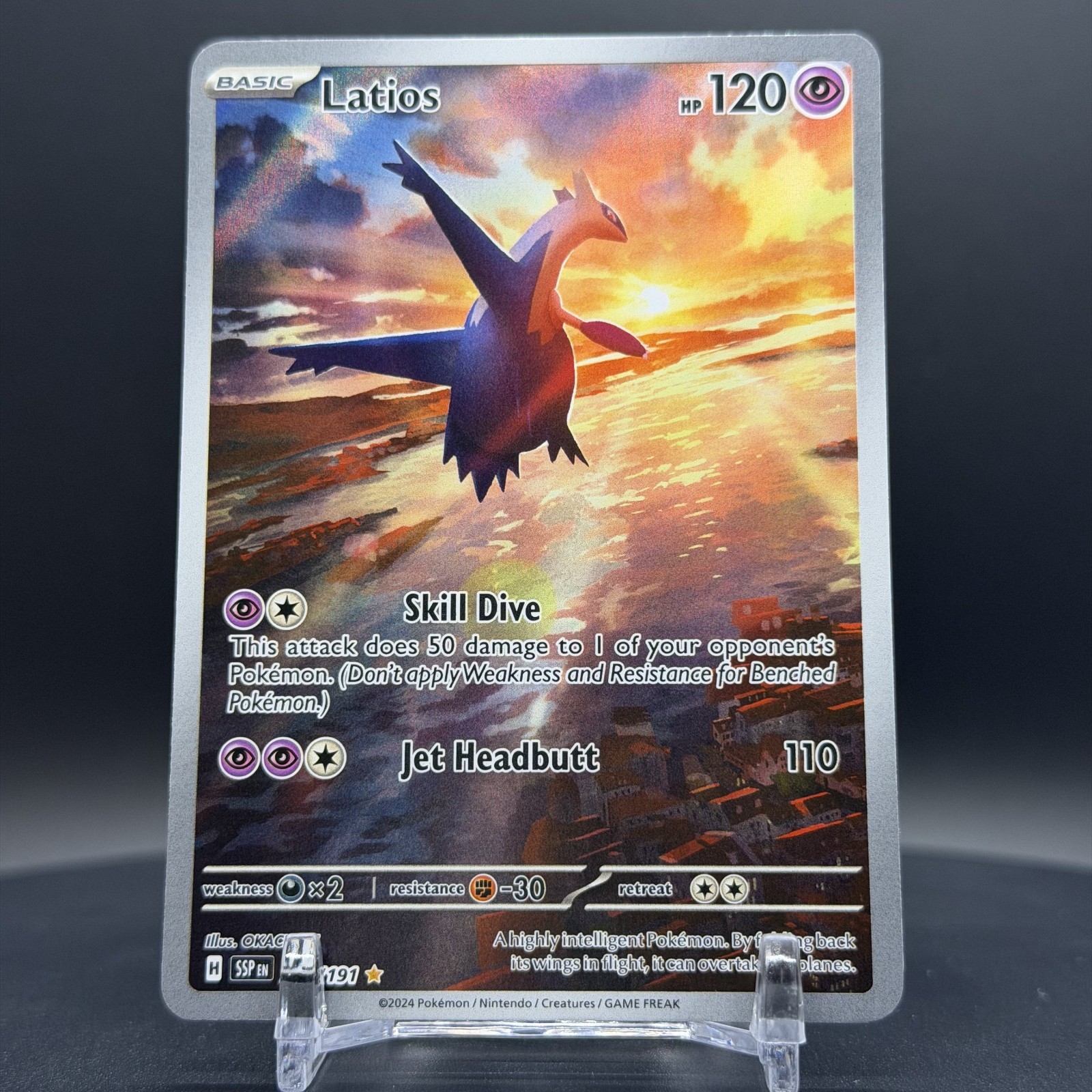 Latios 203/191 - SV08: Surging Sparks - Illustration Rare NM - Pokemon TCG