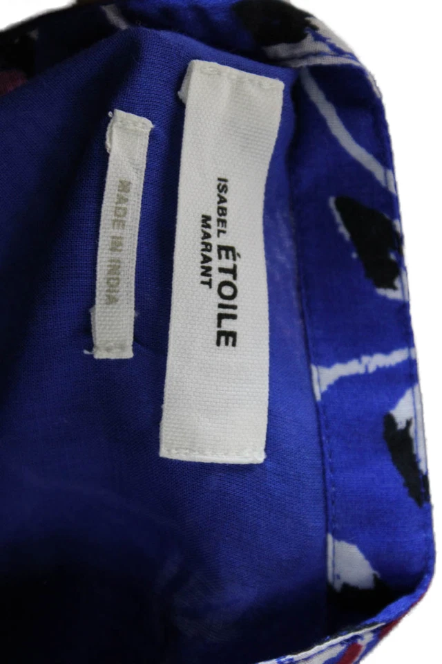 Blusa azul con botones estampado floral azul Etoile Isabel Marant para mujer talla 36 EUR Foto 4 de 4