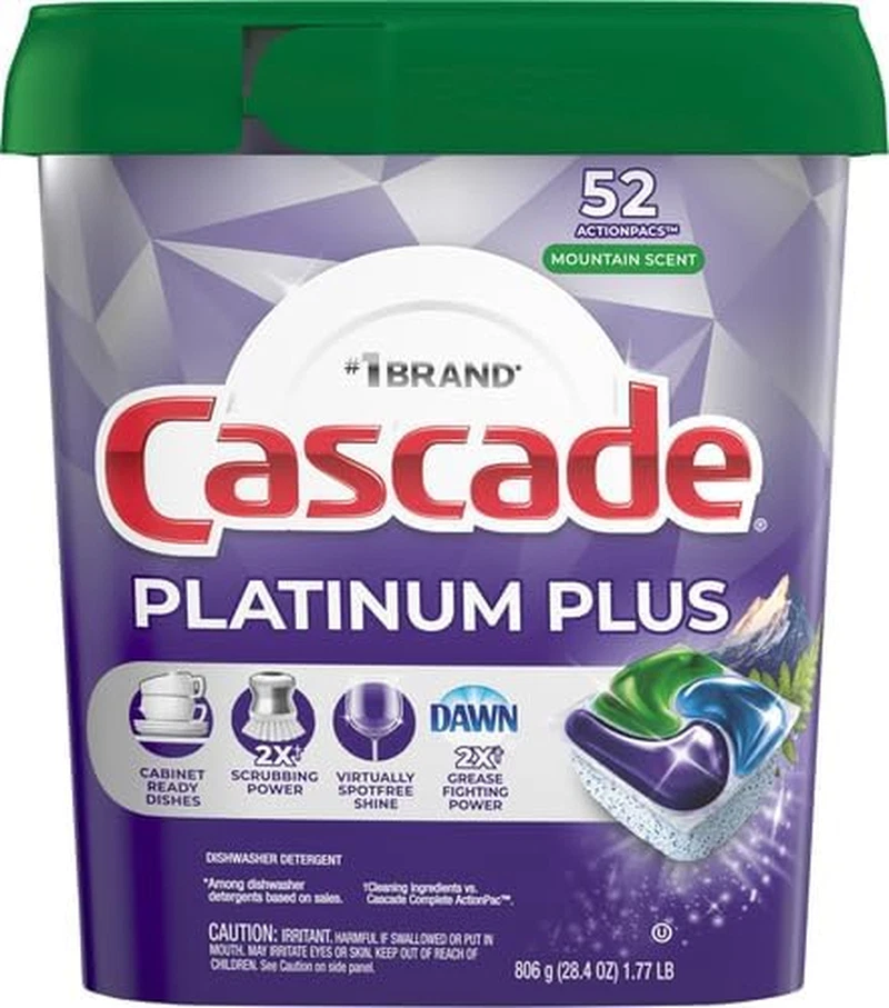 Platinum plus Actionpacs Dishwasher Detergent Pods, Dishwasher Soap, Mountain, 5 - Image 3 of 4