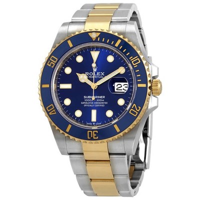 Rolex Submariner Stainless Steel and 18K Yellow Gold Men's Watch 126613LBBLSO