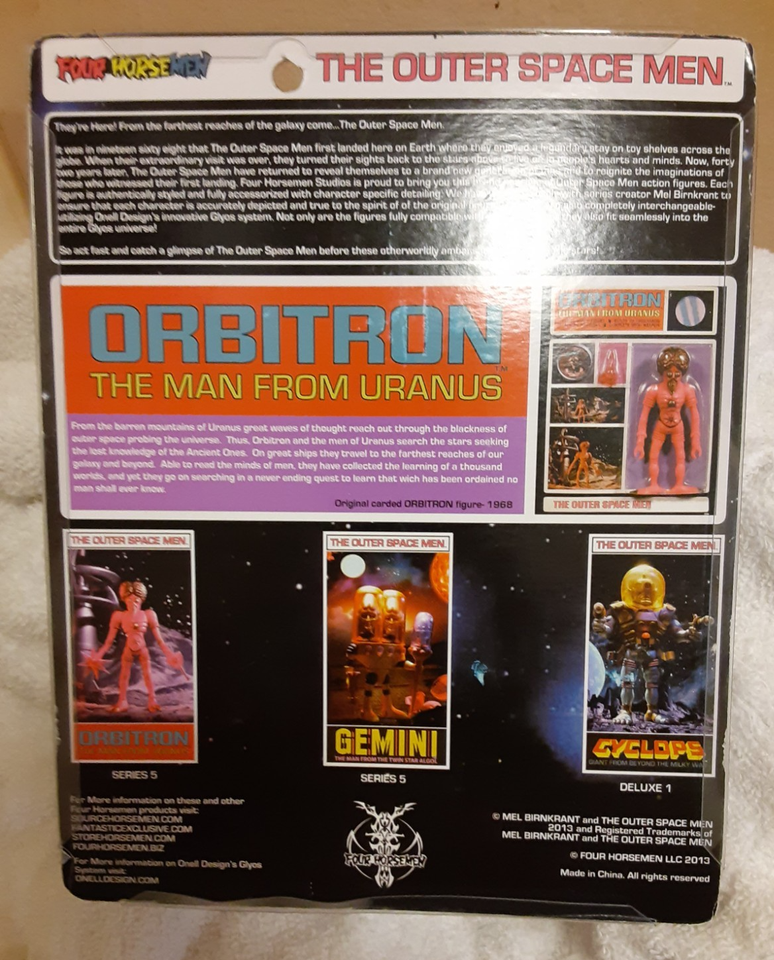 Figurine Vintage Colorforms Orbitron – Pistolet Spatial Et Soucoupe, 1968