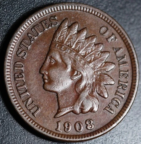 1908-P Indian Head Cent — photo from the most recent tracked eBay sale