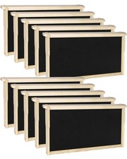 vensovo 10 Pack Bee Frames Deep - Bee Hive Frames and Wax Foundations Black B...