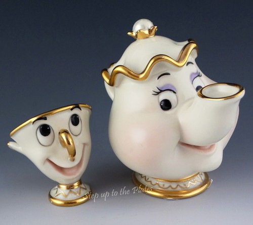 Lenox China Mrs. POTTS & CHIP Beauty and the Beast Disney Showcase are Mint MIB - Picture 2 of 7