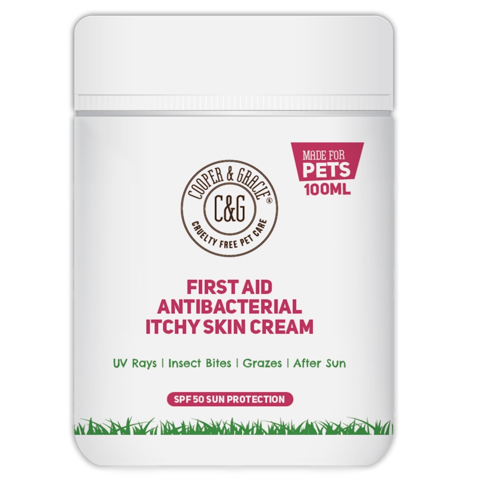 First Aid Antibacterial Itchy Skin Cream SPF 50 Highly Absorbent Sun Cream 100ML