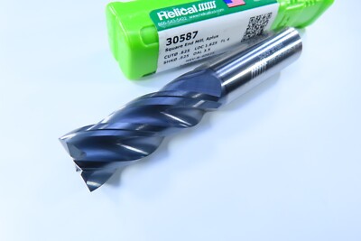 NEW 5/8'' HELICAL 4 FLUTE SOLID CARBIDE HSV-R-40625 END MILL 30587 MILLING TOOL