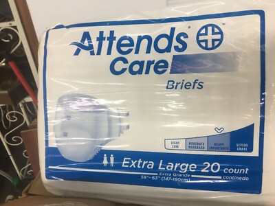 Case 60 Attends Classic Incontinence Brief XL BRHC40  60 Ct