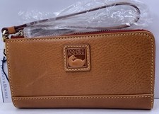 Dooney Bourke Florentine Folded Zip Wristlet Wallet Natural Color