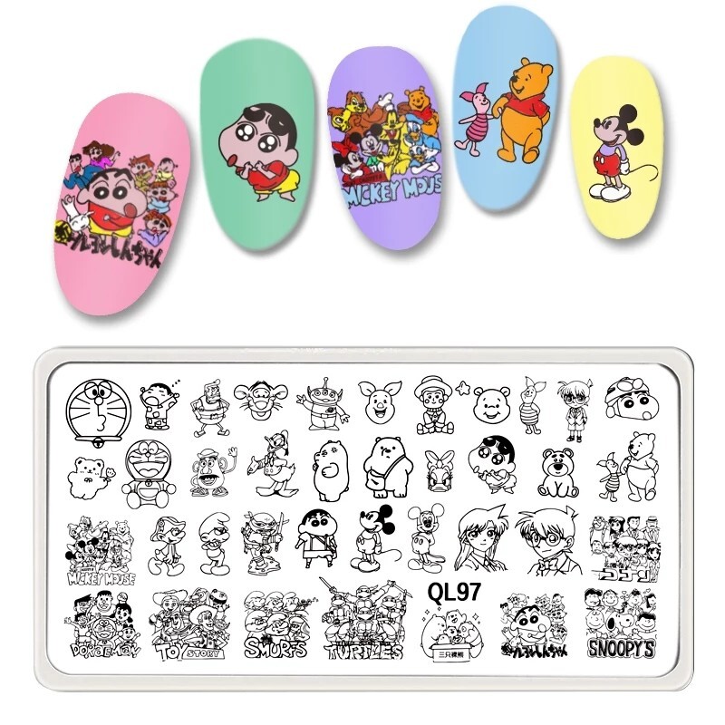 Cartoon Nail Art Stamping Plate Japanese Manga Anime Decoration【1】