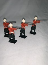 Vintage Britains Figures With Rifles Lot Of 4