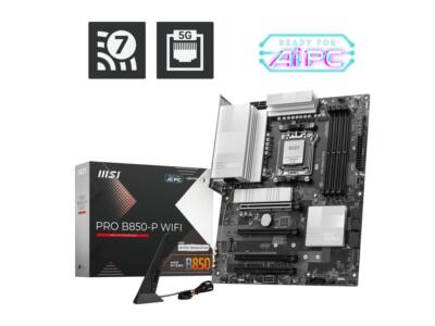 MSI PRO B850-P WIFI AM5 AMD B850 SATA 6Gb/s 5G Network Wifi 7 DDR5 ATX Motherboa