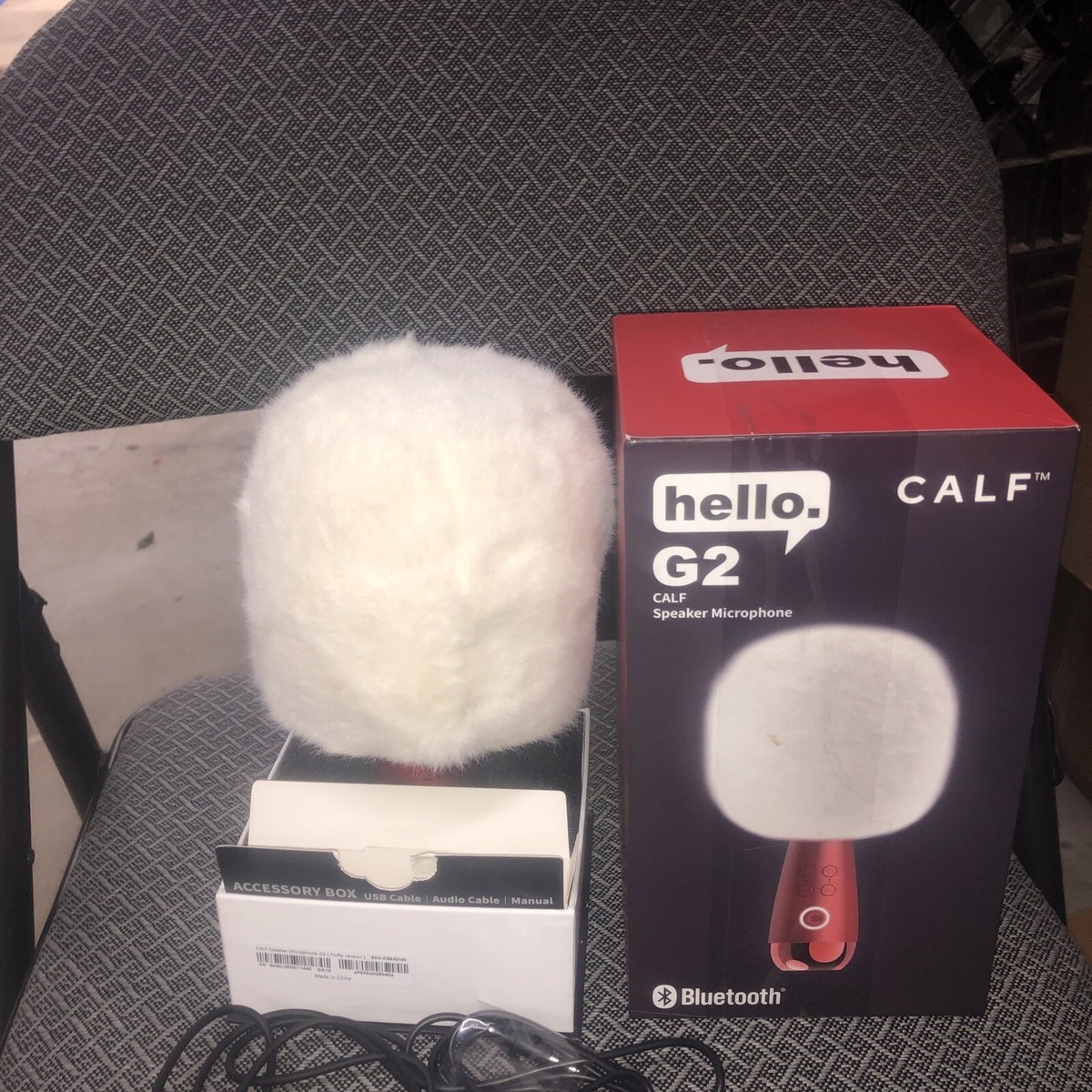 Micro Karaoké Portable Calf G2 – Micro Bluetooth Avec Enceinte Intégrée, Couleur Rouge, Parfait Pour Chanter Partout