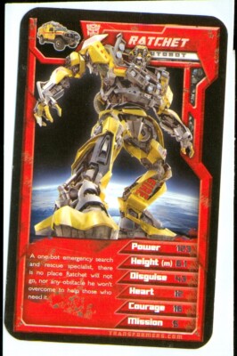 1 x Infokarte Movie Transformers Ratchet - R130