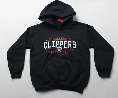 Los Angeles Clippers Youth Boys Ultra Game NBA Pullover Hoodie AP2 Black Size:8 