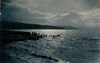 In the moonlight, on the shores of Reichenau-Lake Constance 1923