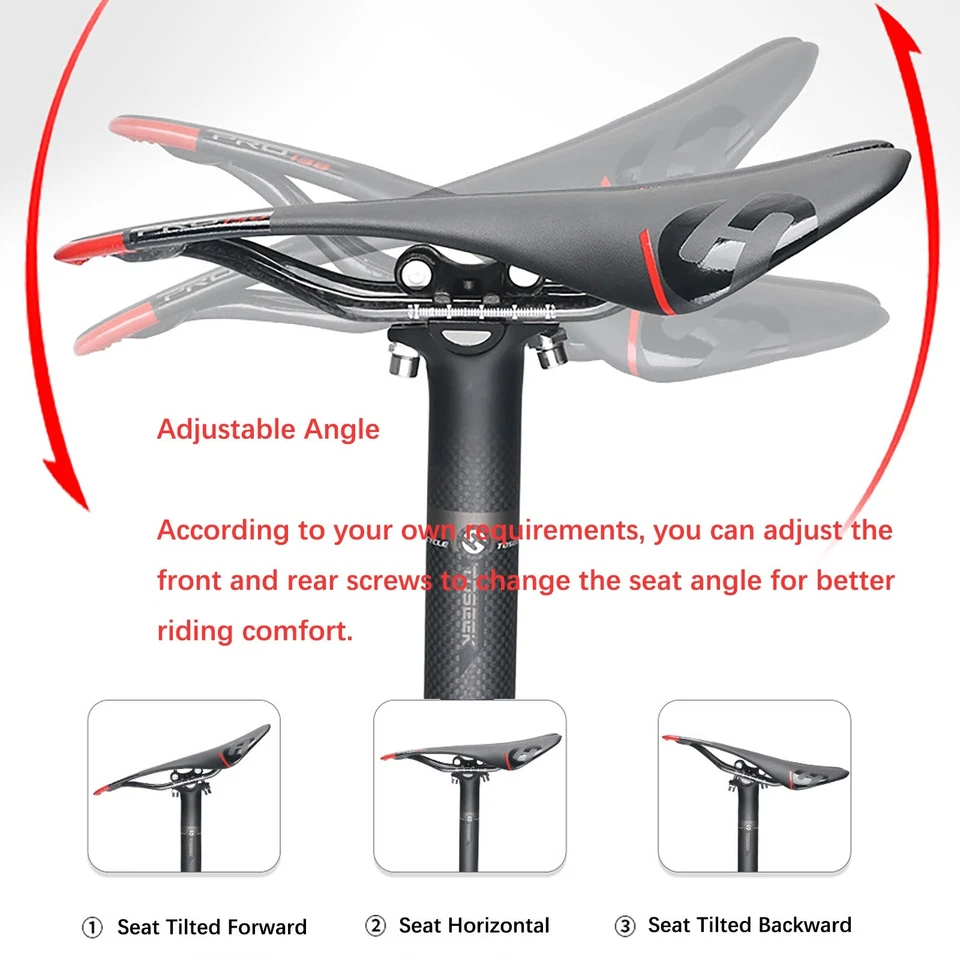 3K Carbon Fiber Seatpost Tube Cycling Racing Road Bike Bicycle Seat Post 27.2mm - Image 3 of 4